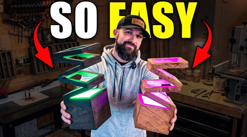 These $10 DIY Lamps Will Blow Your Mind! Woodworking projects that sell!