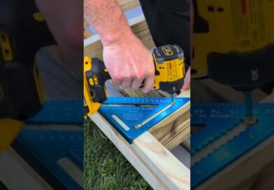 ???? Game-Changing DIY Hack Using a Speed Square & Drill! #tools #woodworking #carpentry