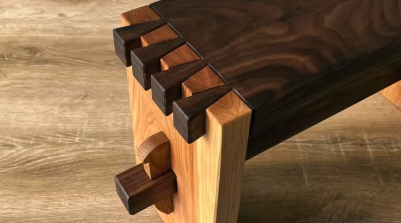 Hand tool woodworking – Small bench with traditional joinery