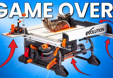 Incredible NEW Woodworking Tool for SMALL SHOPS (genius table saw)