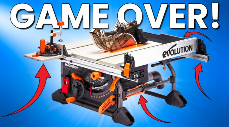 Incredible NEW Woodworking Tool for SMALL SHOPS (genius table saw)