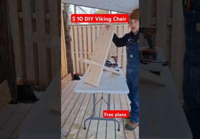 $10 DIY VIKING chair free plans #diyproject #diy #diywoodworking #woodwork #woodworking #chair #reno