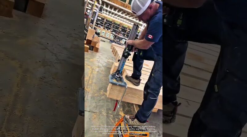 Precision Timber Drilling Guide | Mafell Drilling Station #Woodworking #Carpentry #Tools